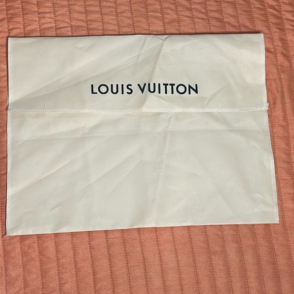 Louis Vuitton Paris Logo Dust Bag Beige Envelope Cream 12x16 - Picture 2 of 9